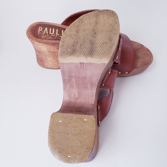 Vintage Paulle Leather and Wood Sandals - Picture 9 of 13